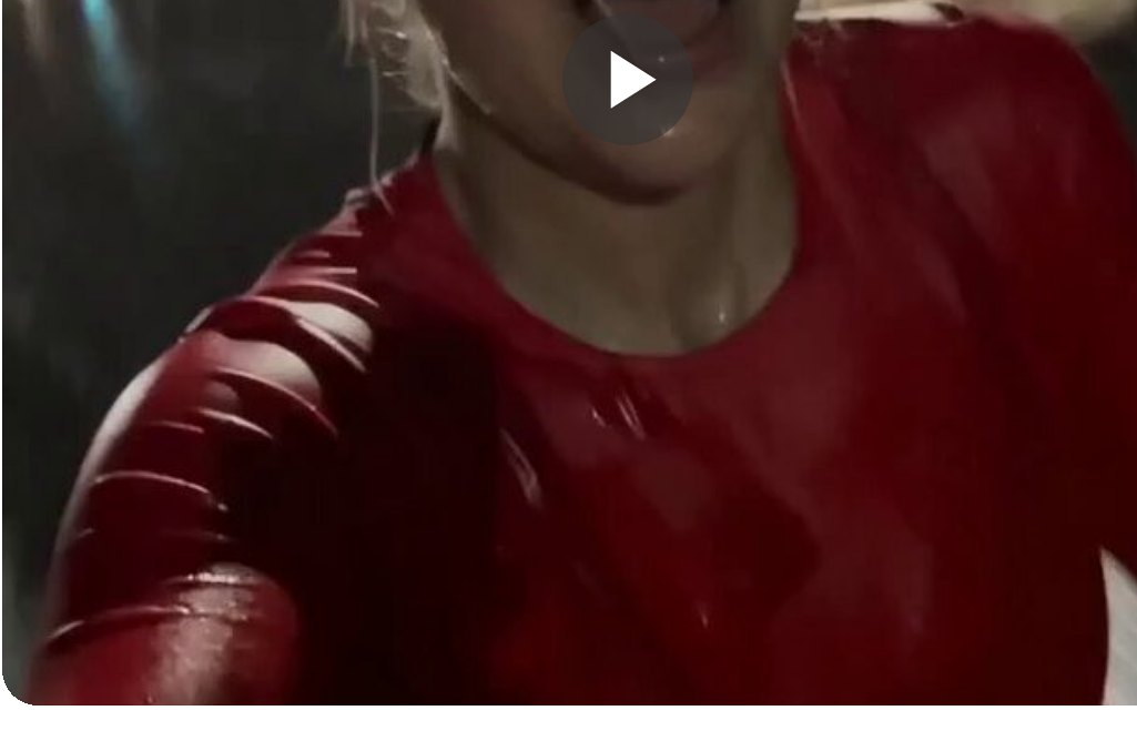 Generated video result still for the rainy running AI influencer format