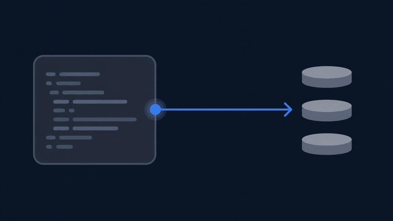 A single API request travelling from a code panel to three equal credit discs, showing a fixed cost per call