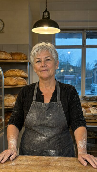 Input image 1 for A baker speaks Dutch
