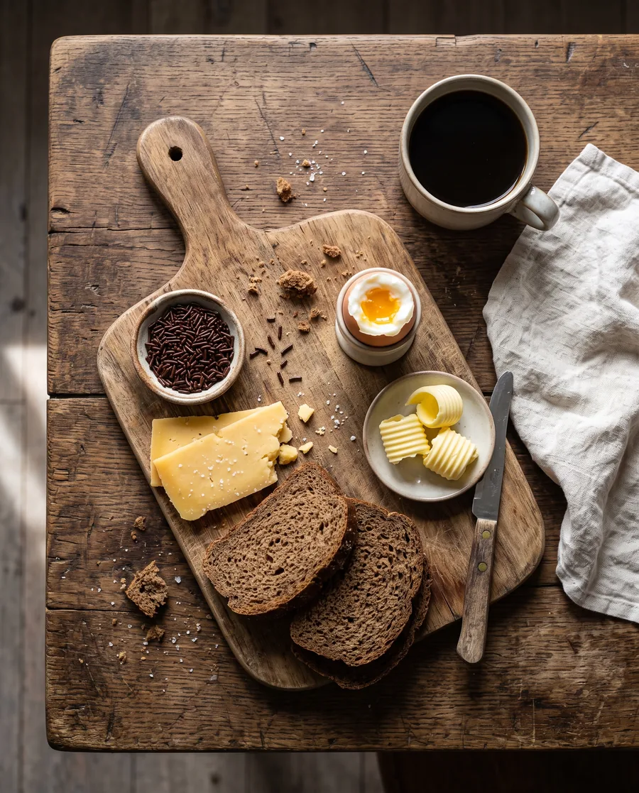 Food flat lay, made with Nano Banana 2.1