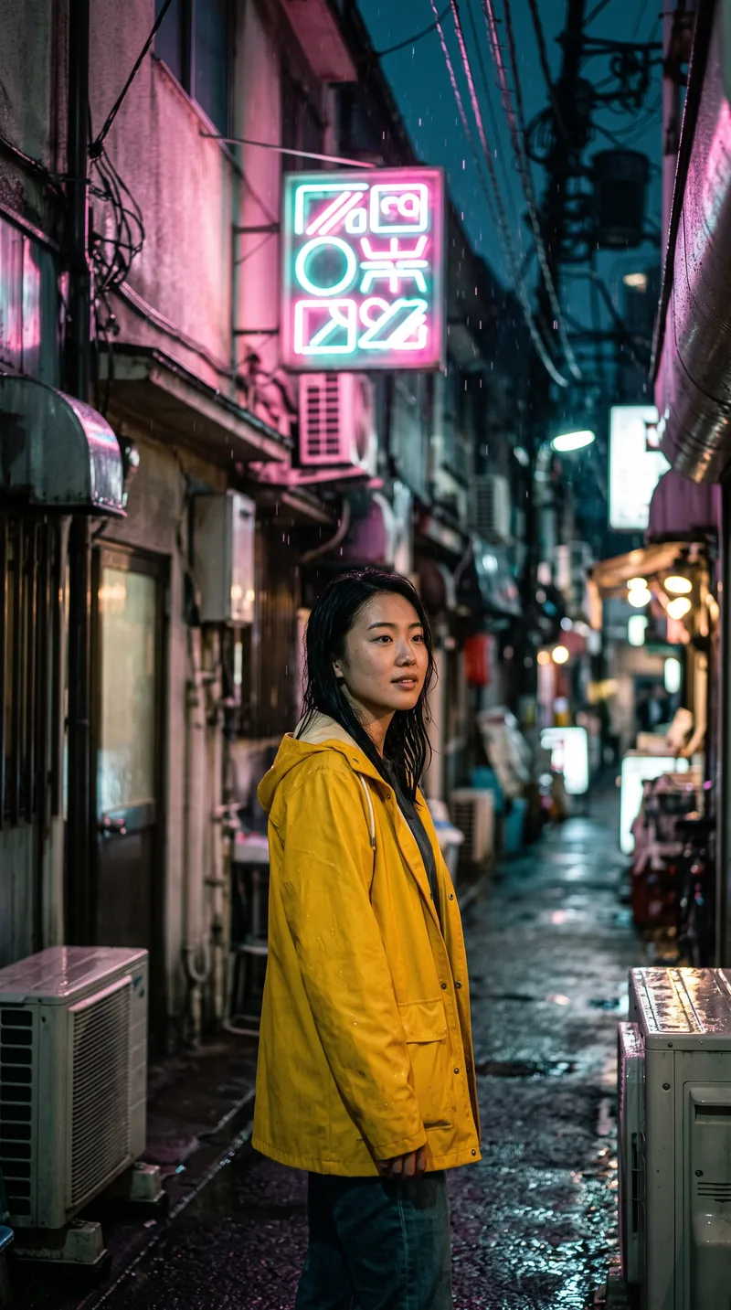 Street portrait 9:16, made with Nano Banana 2.1