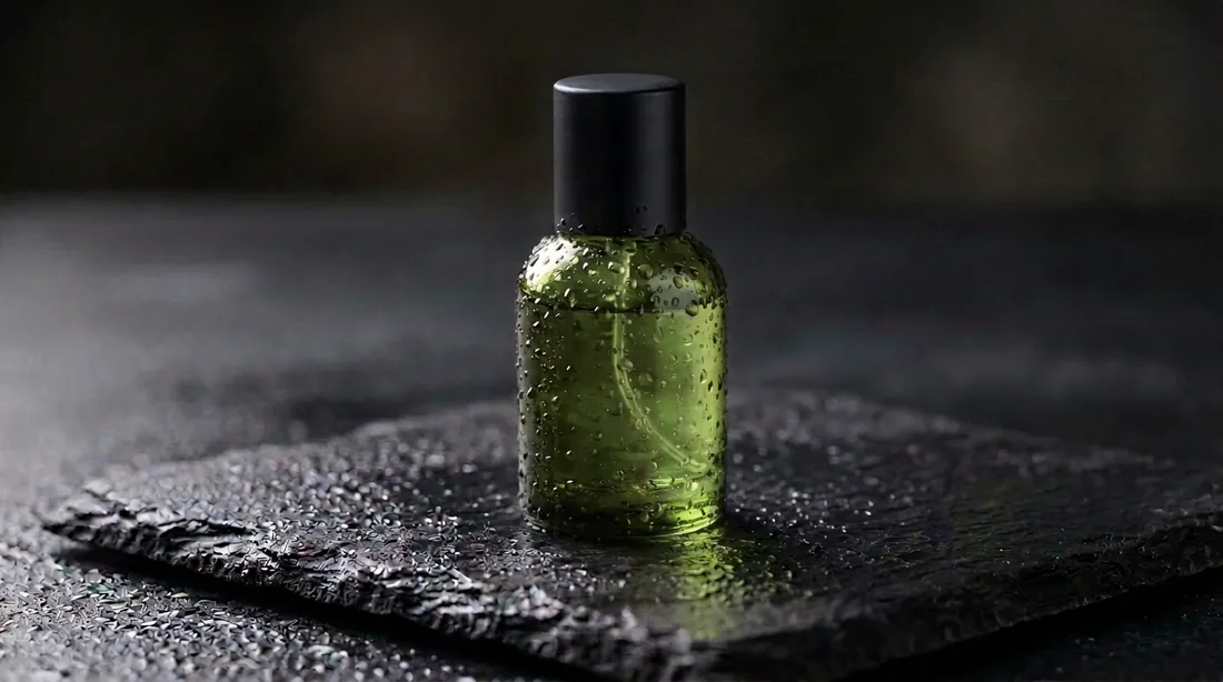 Five consecutive edits of a perfume bottle in Nano Banana 2.1, Nano Banana 2 and Nano Banana Pro. The background gets darker in every row.